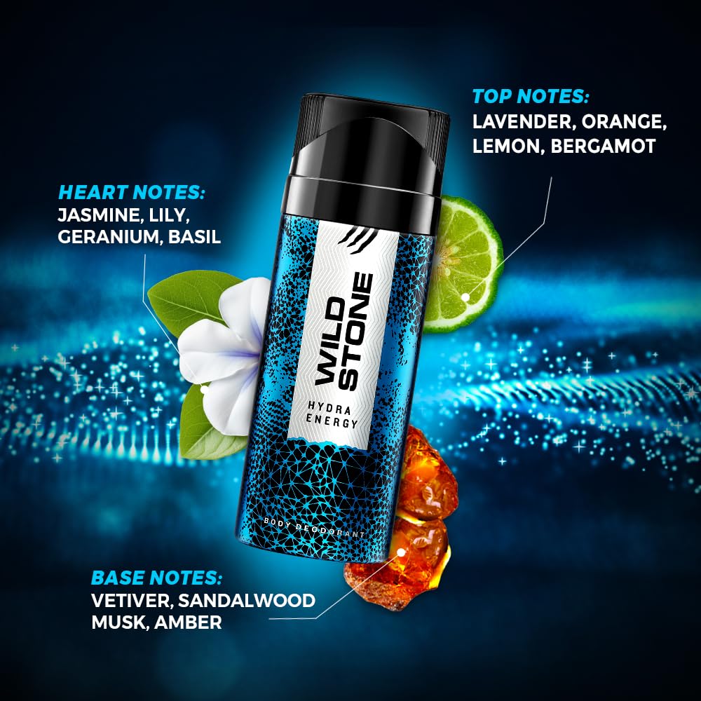 Wild Stone Hydra Energy Deodorant - Men -3