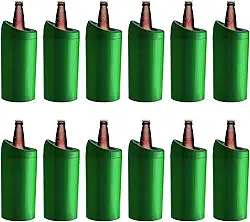 Porta Garrafa Térmico Camisinha Para Cerveja 600ml Kit 12pçs (VERDE BANDEIRA)