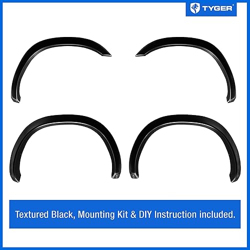 Miniatura 2 de Tyger Auto TG-FF6D4208 para Dodge Ram 1500 2002-2008 Ram 2500 3500 2003-2009 (solo apto para caja de camión de 8 pies), juego de guardabarros