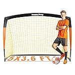 Happy Jump Soccer Goal Soccer Net for Kids Backyard 5x3.6 FT, 1 Pack