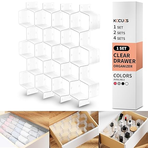 Honeycomb Separator Adjustable Drawer Organizer Divider for Underwear Belt-Scarf Socks