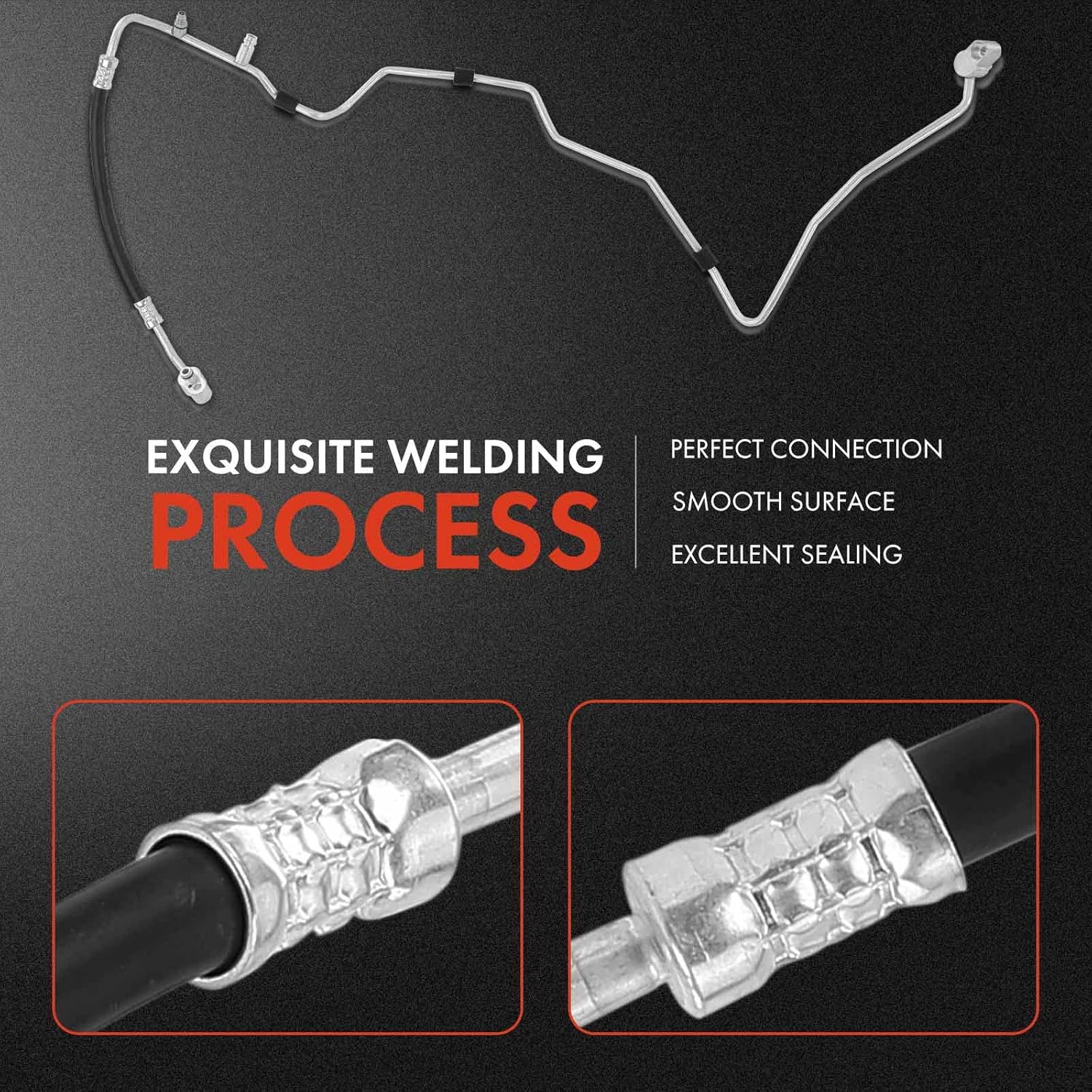 A-Premium A/C Liquid Line Hose Assembly Compatible with Volkswagen Passat 2006-2008, CC 2009-2016, 3.6L, Condenser to Evap, w/o Orifice Tube