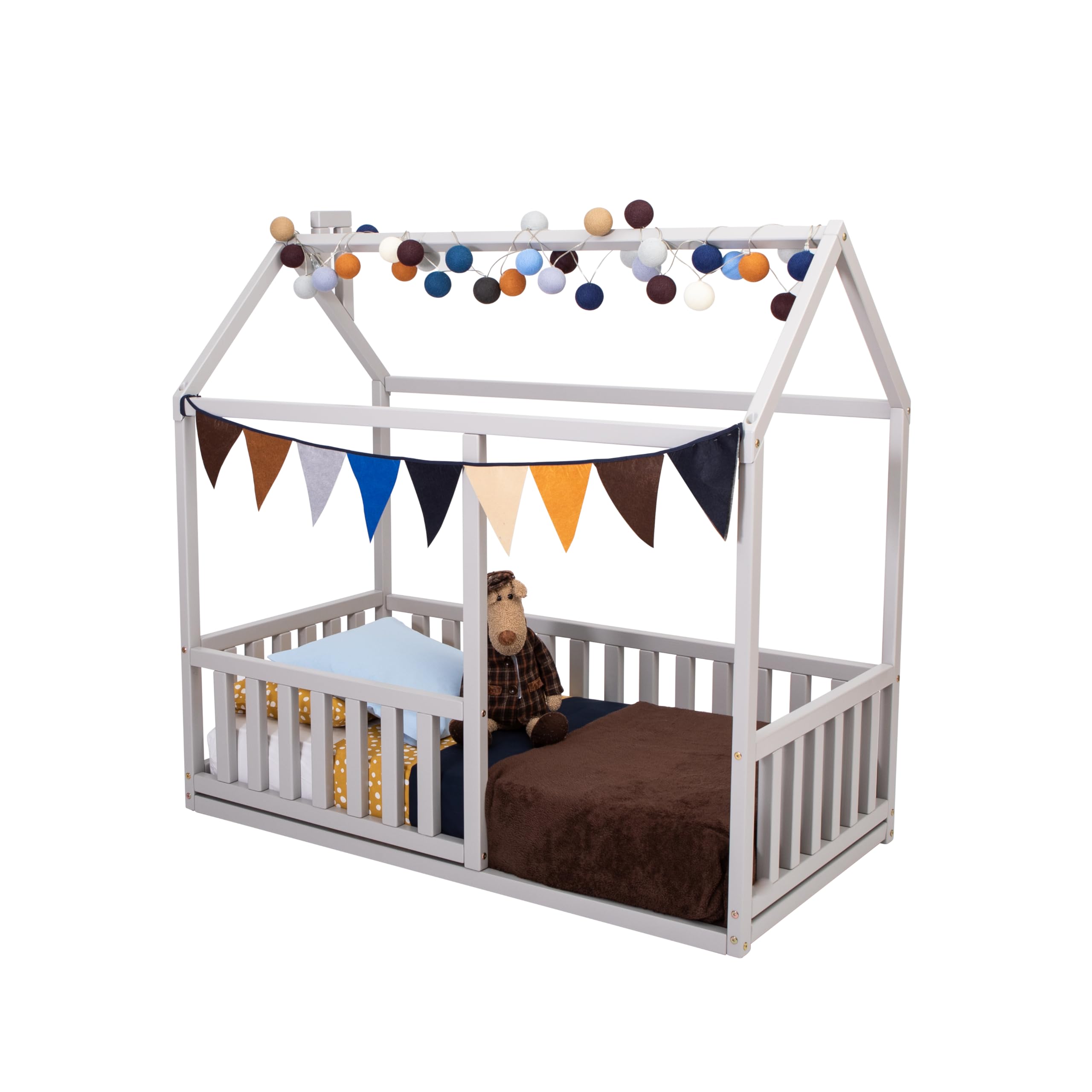 Montessori floor bed for toddler, Montessori house bed, Toddler house bed frame, Toddler floor bed, Low platform bed - US FULL size