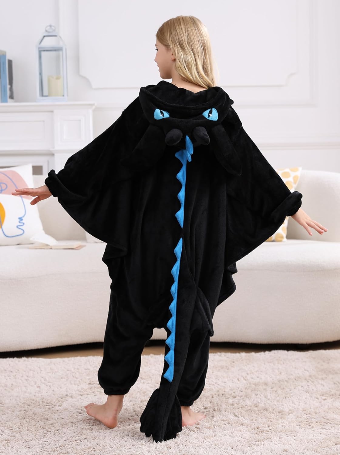 Unisex Children Animal Onesie Pajamas, Kids Flannel Halloween Costume Christmas Pajamas For Girls and Boys 4-13Y - Image 7