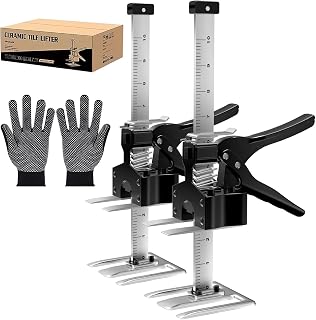 AFISEL labor saving arm jack,hand lifting tool jack,Multi Function lifter furniture jack,appliance jack lift helper tool for installing lifting Drywall Lifts,Cabinet,Tile,Door,Furniture.12 Inch 2 pack
