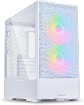 Lian Li Lancool 207 Mid-Tower Case | Premium ATX/mATX Gaming PC Case | Tempered Glass | Optimal Airflow White Case