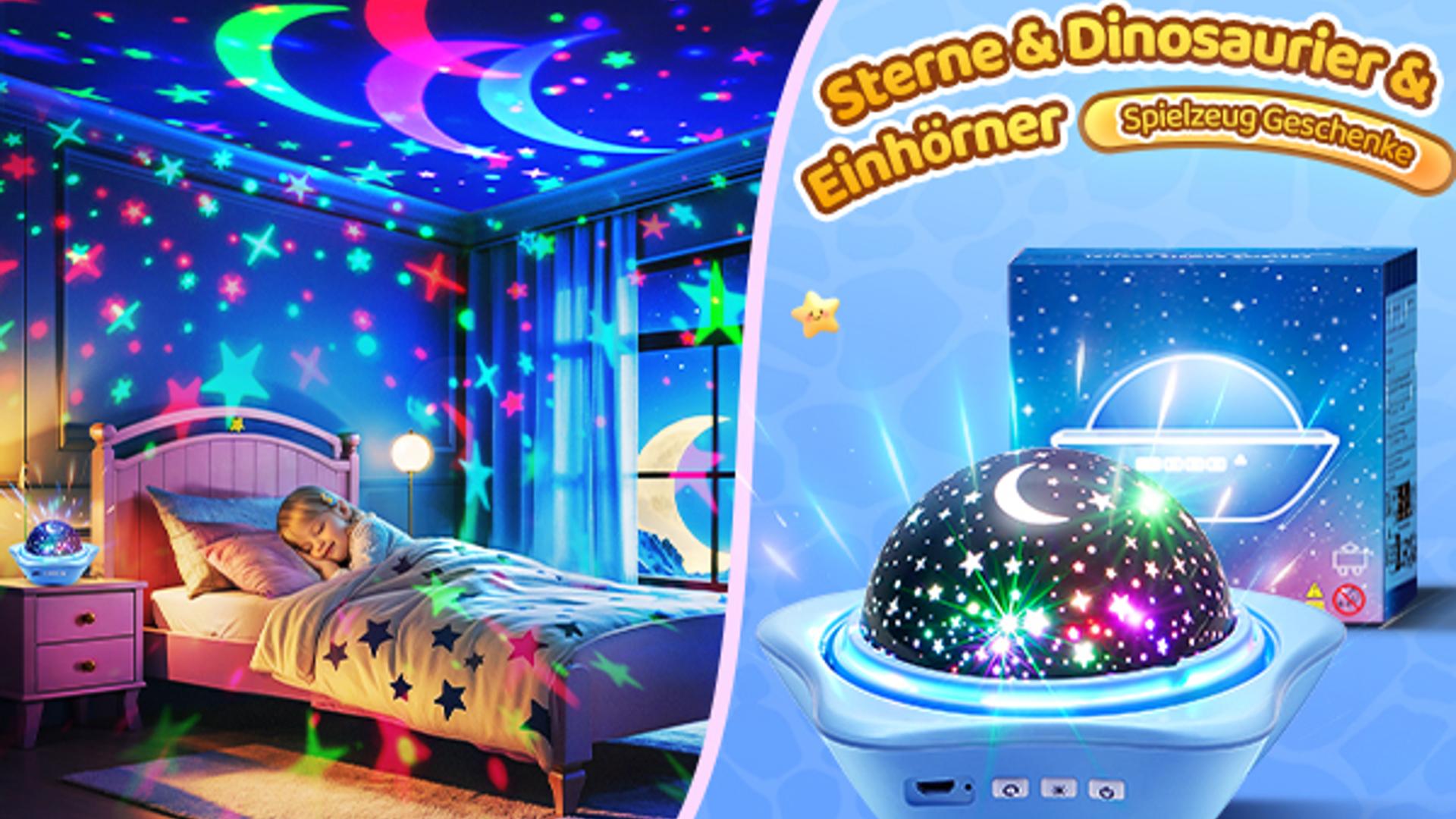SOESFOUFU 10er Pack Sternprojektor-Folien – Für Magische Lichteffekte Im Schlafzimmer (9,1x9,1 Cm)