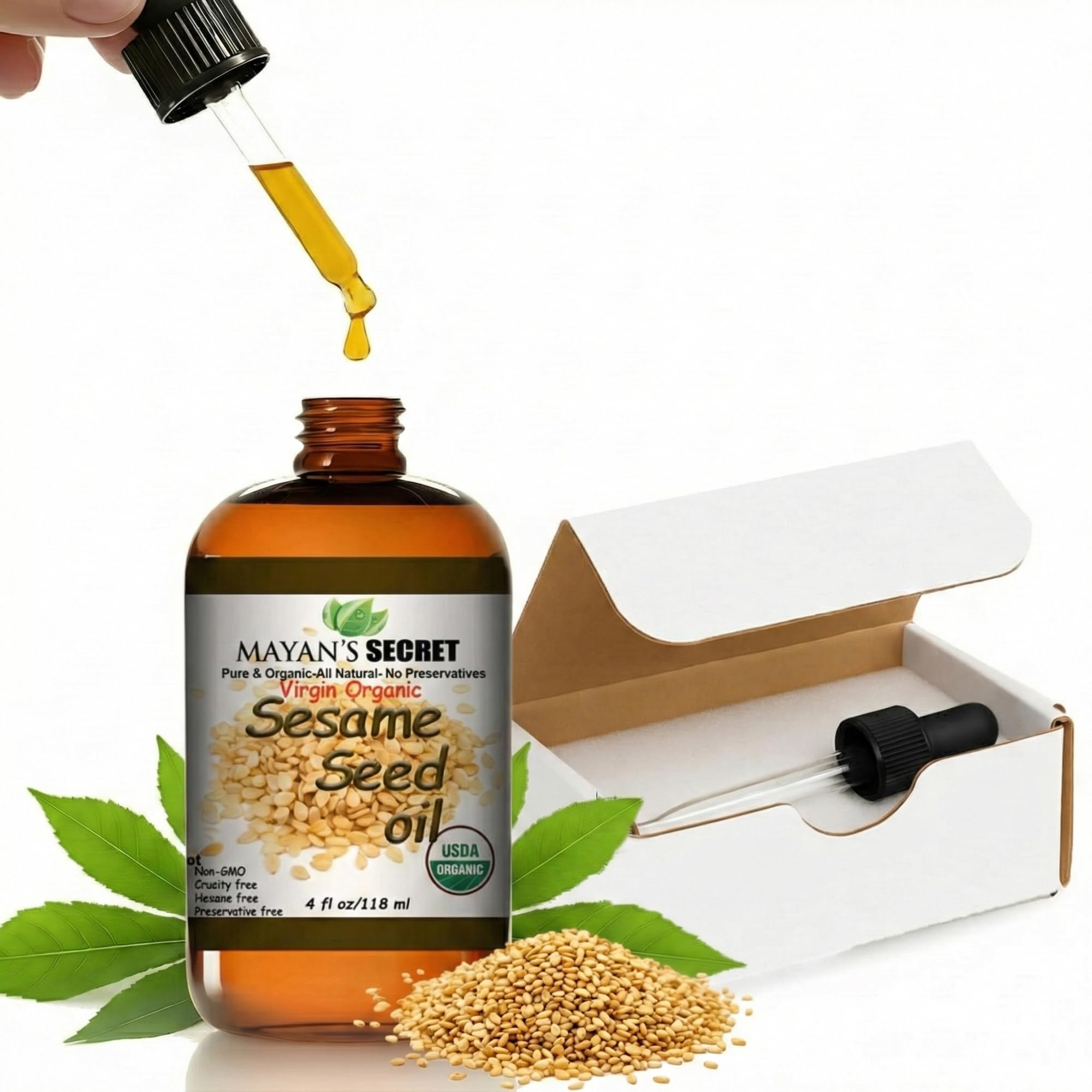 Amazon.com : Mayan's Secret Organic Sesame Oil - Cold Pressed