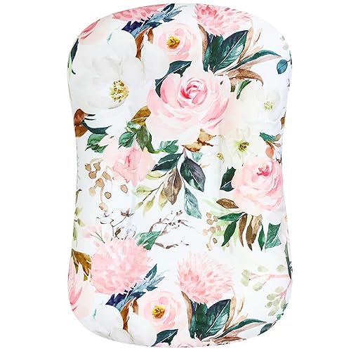 Funda para tumbona de bebé, funda para tumbona de recién nacido, ultra suave, cómoda, extraíble, funda de almohada para niña y niño (tumbona no