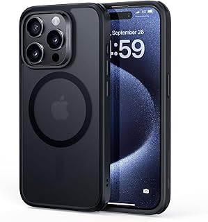 ESR for iPhone 15 Pro Max Case, Compatible with MagSafe, Military-Grade Protection, Yellowing Resistant, Scratch-Resistant Back, Magnetic Phone Case for iPhone 15 Pro Max, Classic Series,Frosted Black