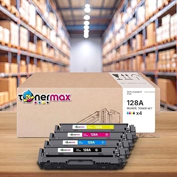 TonerMAX 128A CMYK Muadil Toner Seti 4 Renk  ipli - CP1525n ile Uyumlu