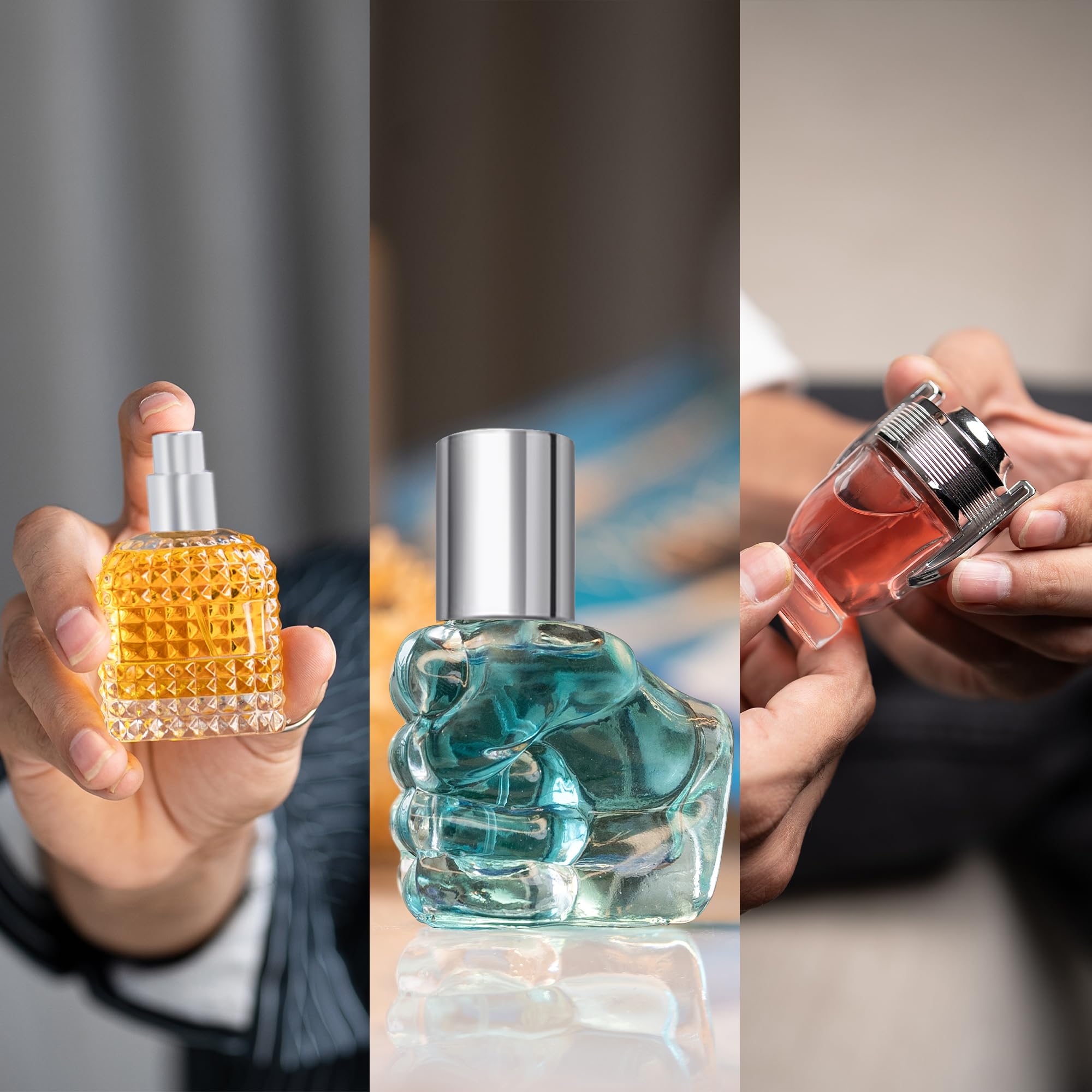 PERFUMERSCLUB | Premium Gift Set For Men & Women | Set Of 3 | Longlasting Parfum | Specially Currated | Unlock Series | Valentine's Gift Set | Van Gogh - 30ML Michelangelo - 20ML and DA Vinci - 25ML 2