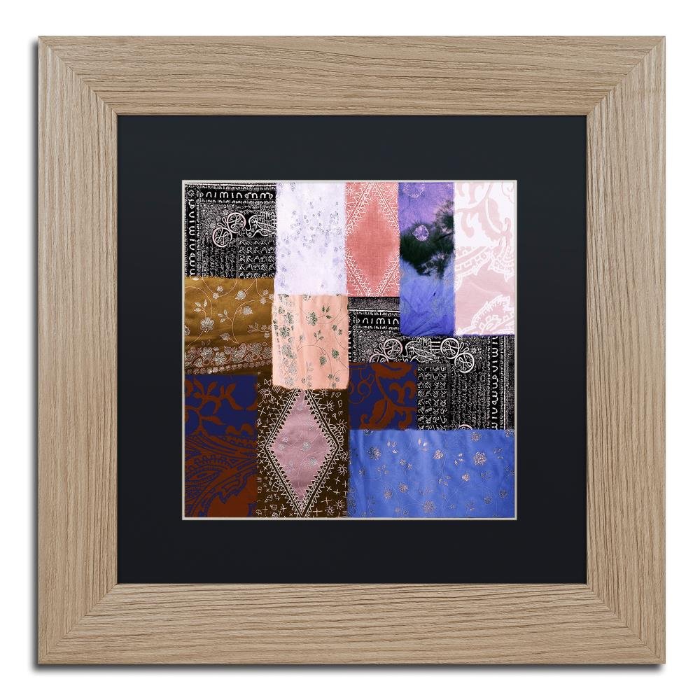 Afrikan Batik IV by Color Bakery, Black Matte, Birch Frame 11x11-Inch