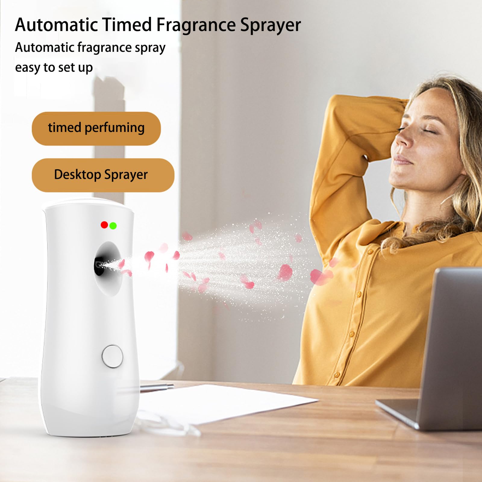 iFCOW Automatischer Lufterfrischer Spender, 3er Pack Wandmontage oder freistehend automatischer Lufterfrischer Spender verstellbares Parfümspray Aromatherapie Maschine für Zuhause Hotel