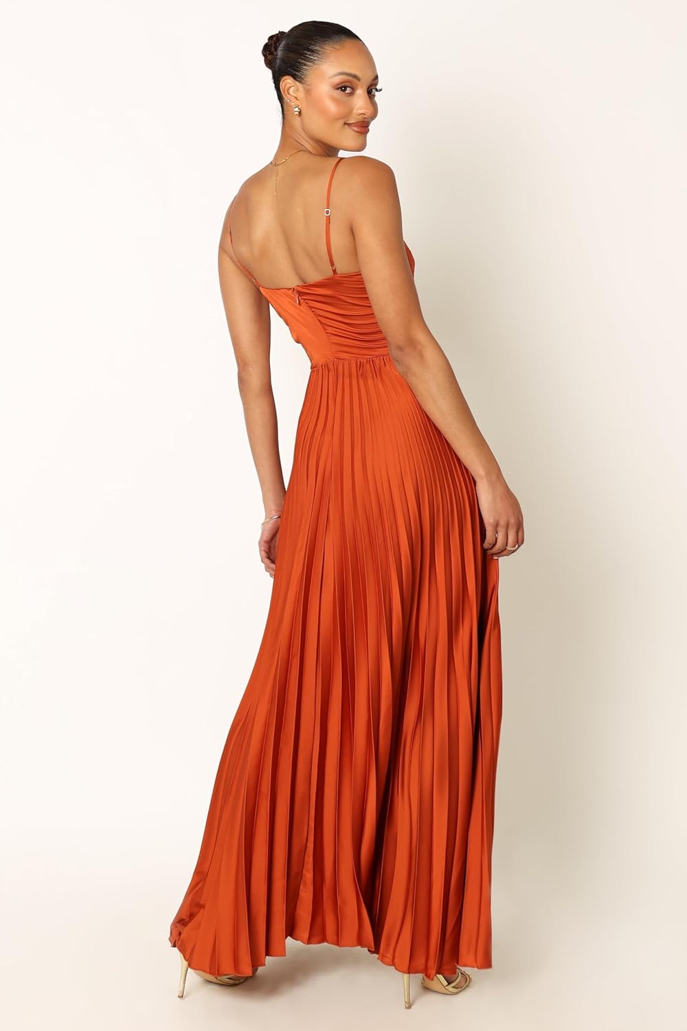 Petal & Pup Womens Naira Pleated Maxi Dress - Image 4