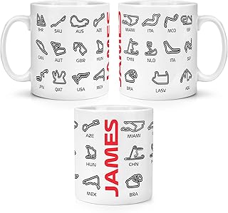 Personalised Motorsport Racing Circuits Tracks 10oz Mug Cup