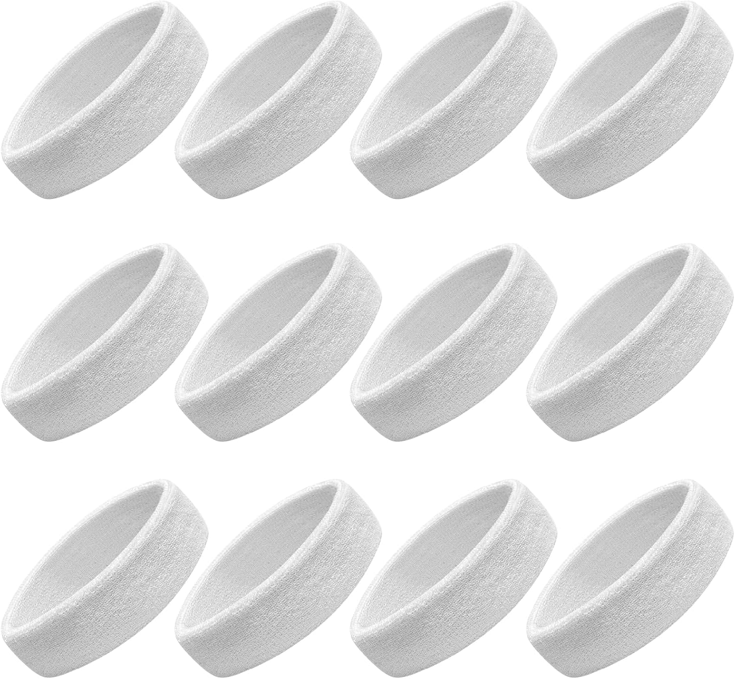 Sweatbands Sport Sweat Band for Men & Women, Moisture Wicking Terry Cloth Cotton Headband for Athletic Exercise, Tennis, Running, Basketball, Working Out, Fitness, Yoga