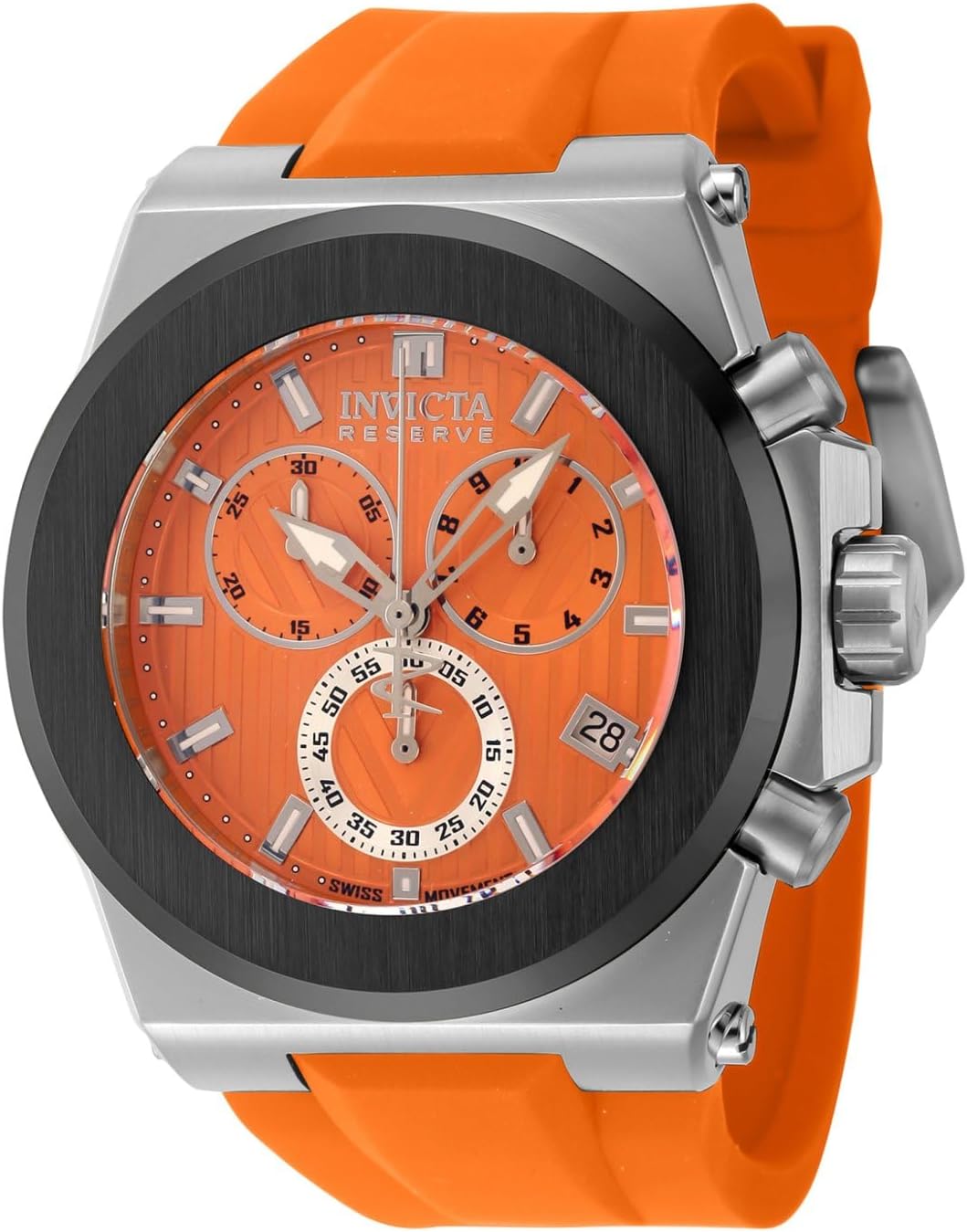 InvictaReserve Akula Swiss ETA G10.212 Caliber Men's Watch - 50.25mm. Orange (45257)