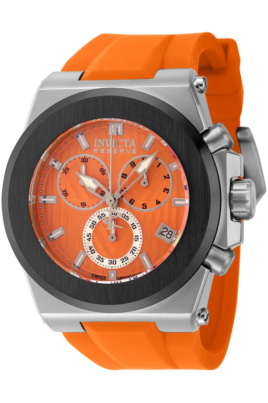 InvictaReserve Akula Swiss ETA G10.212 Caliber Men's Watch - 50.25mm. Orange (45257)