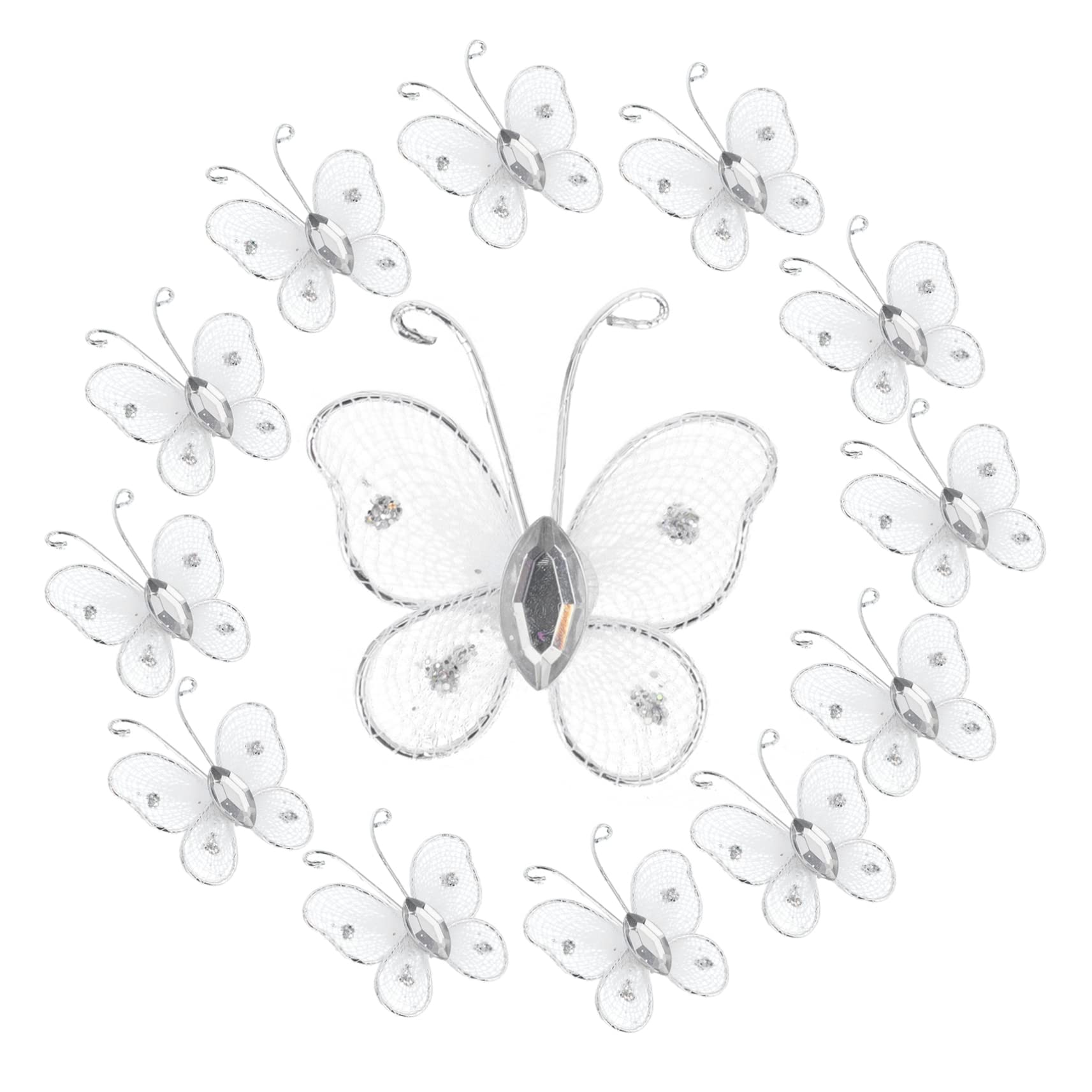 DECHOUS 250stücke Netz-mesh Butterflies Dekoration Für Hochzeit Bastelarbeiten Und Wohnraum Elegante Lebendige Schmetterlinge Für Kreative Anlässe Und Stimmungsvolle Räume