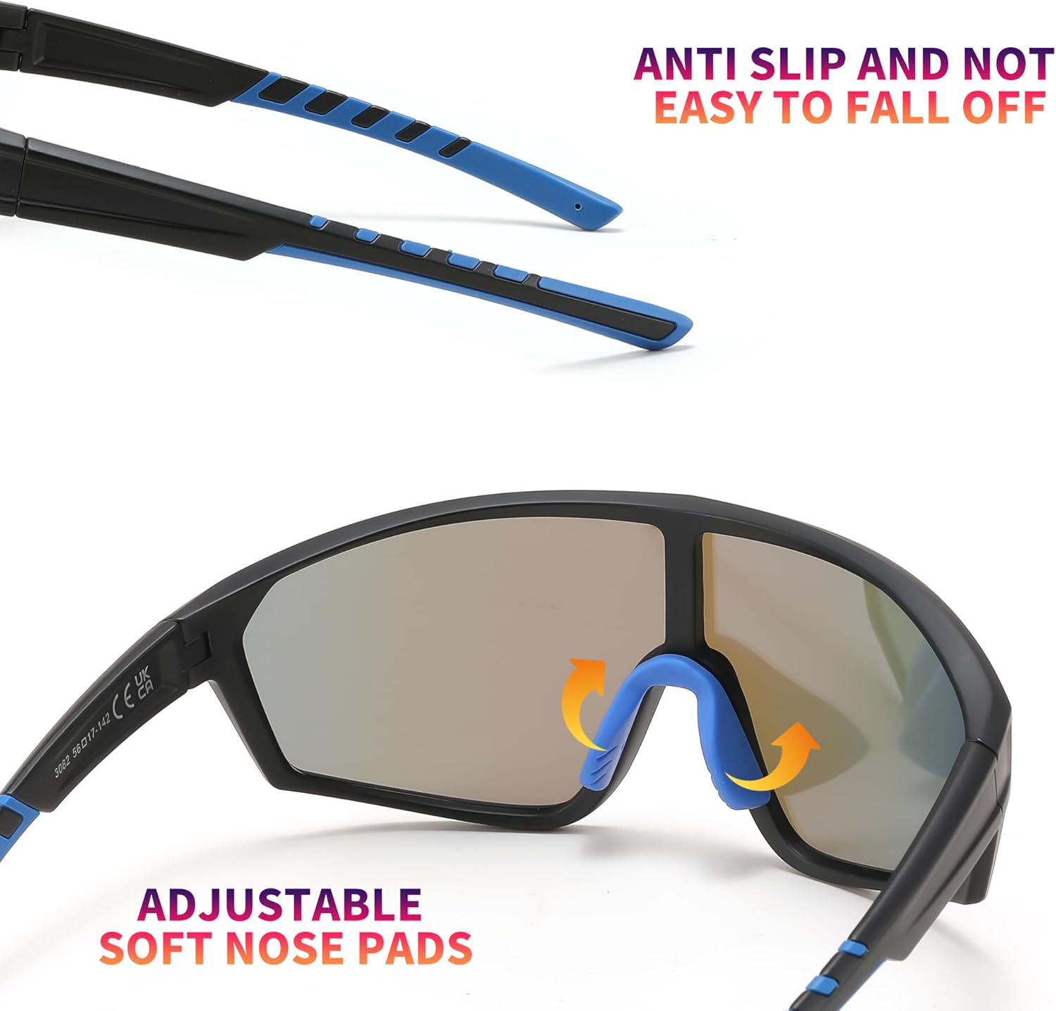 FEISEDY Polarized Sports Sunglasses for Men Women Cycling Running Fishing Tac Glasses UV400 Protection B1125 - Image 4