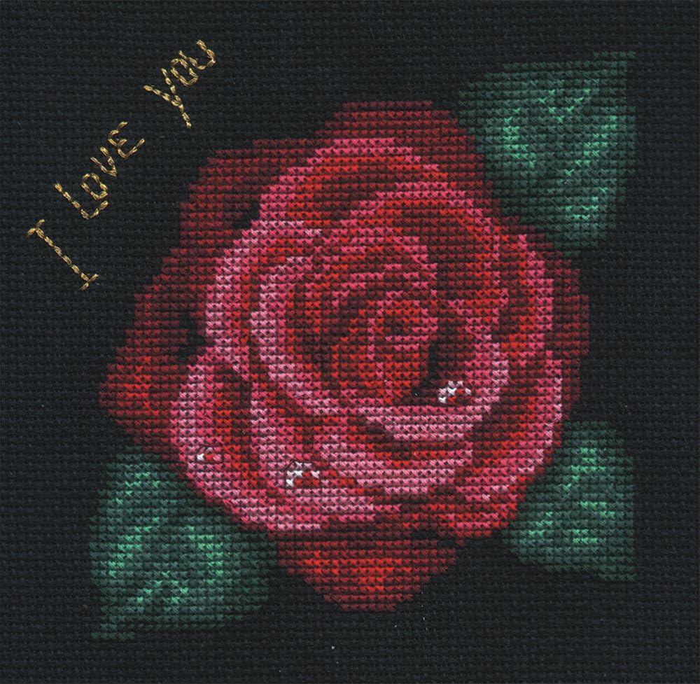 Cross Stitch Kit Rose