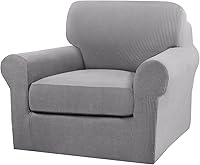 Vista 1 de Turquoize 2 fundas para silla, fundas para silla de sala de estar, sofá, funda de sofá con fundas de cojín individuales, fundas de muebles