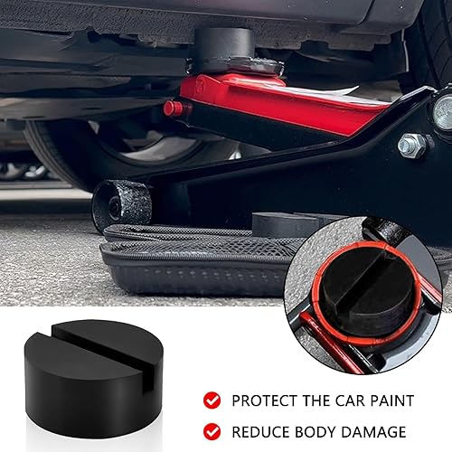 Miniatura 2 de Adaptador universal de almohadillas de soldadura de pellizco, almohadillas de goma para piso con ranuras para protector de riel de marco, kit de