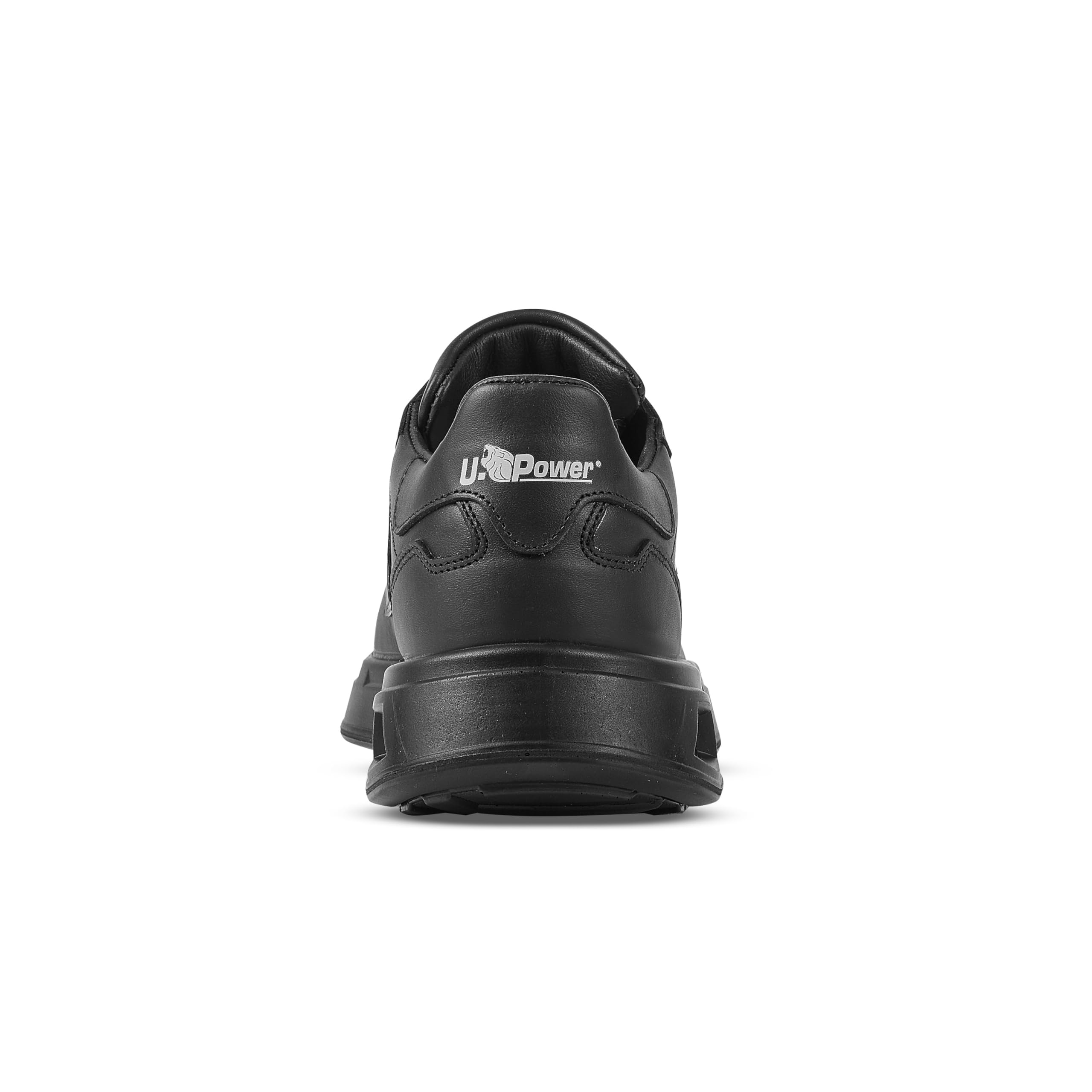 U-Power Urban Lifestyle Barry, Scarpe Sportive e Casual Nere in Morbida Pelle. Sneakers Basse con Suola Antiscivolo con Inserto Infinergy, Ideali per l'uso Quotidiano.