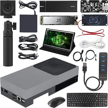 Yahboom Jetson AGX Thor Developer Board 128GB 2070 TFLOPS AI Large Model Voice Module, USB 3.0 HUB, 15.6in Display, USB Camera