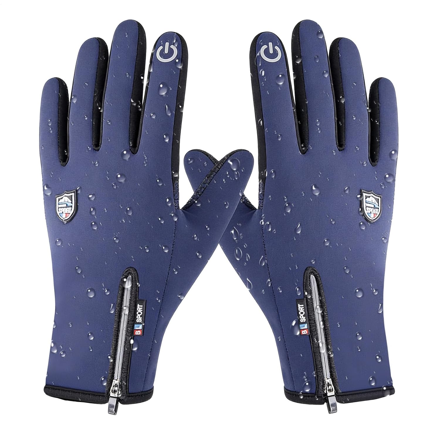 Winter Gloves - Warm Cold Weather Anti-Slip Pair Motorcycle Road Cycling Protection Rain Resistant Waterproof Stay Warm Urban