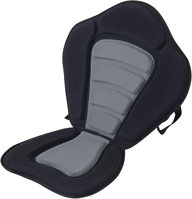 HOMCOM Deluxe Kayak Seat Sit On Top Padded Backrest Canoe Rafting Sports High Back Detachable