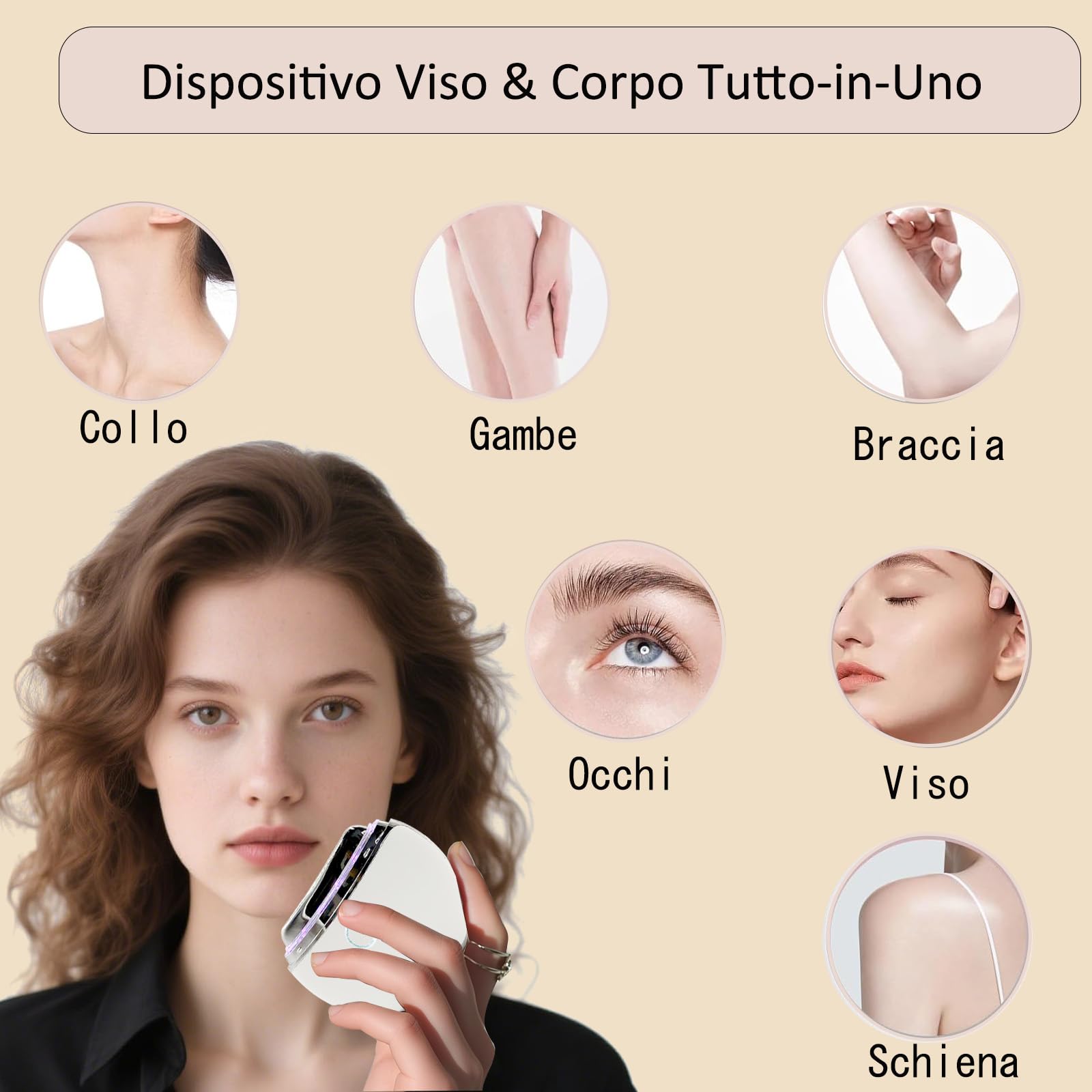 EMS Gua Sha - Massaggiatore viso elettrico con vibrazione e calore