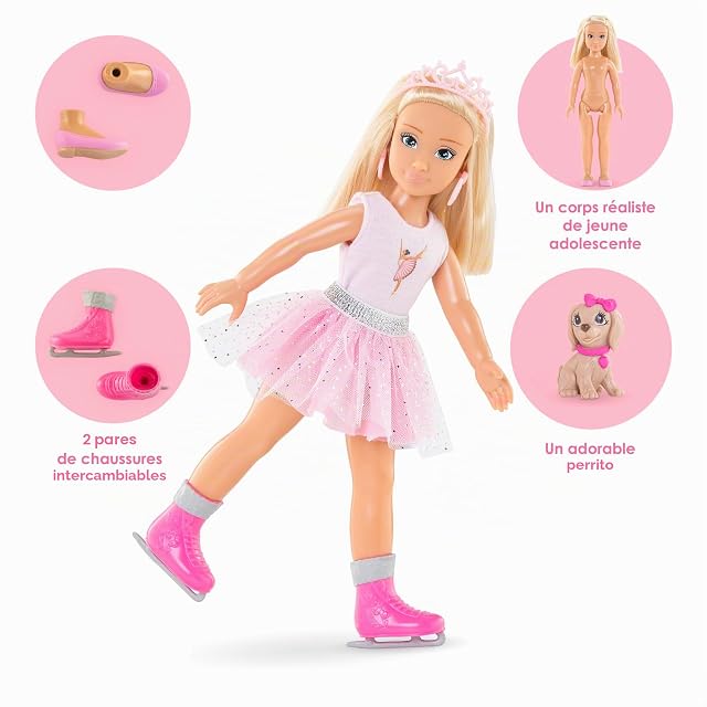 Foto 8 de 8 de Corolle Girls - Estuche Valentine Bailarina, muñeca Maniquí, 28 cm, 4 Accesorios, a Partir de 4 años…