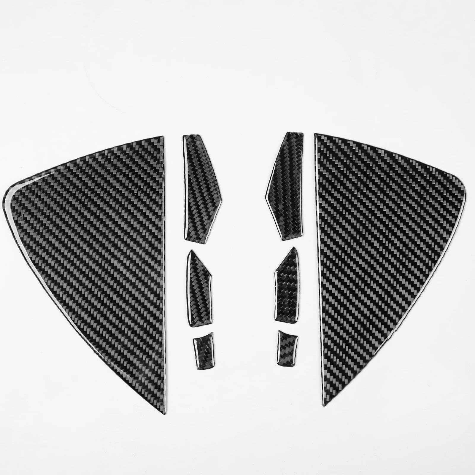 Yeskit Carbon Black Carbon Fiber Car Styling Central Control Door Slot Panel Decoration Cover Sticker For Tesla Model 3 Y 2020-2022(Carbon Black)
