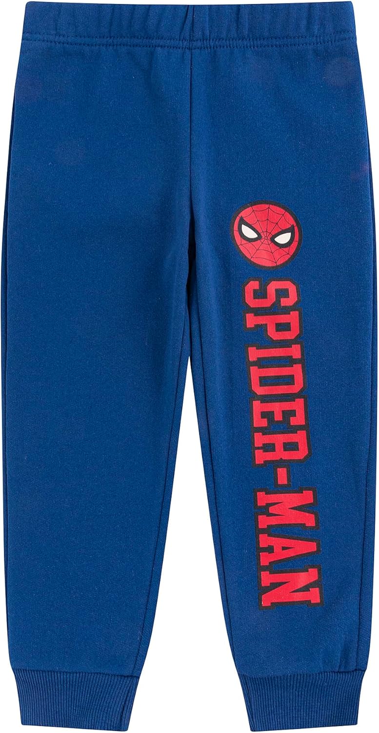 Marvel Spider-Man Boys Sherpa Lined Hooded Vest, Fleece Pants, and Crewneck Top 3 Piece Set for Infant to Toddlers - Image 7