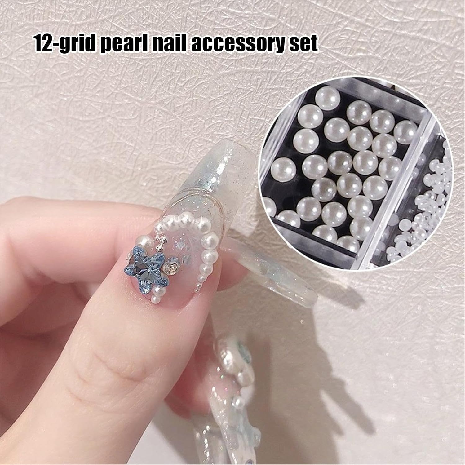 Nail Charms - Pearl Decorations, Manicure Embellishment Supplies, Tools