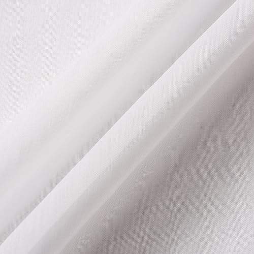 Miniatura 9 de Aquazolax Cortina de ventana para puerta de vidrio, elegante cortina transparente con bolsillo para barra, cortina transparente para puerta francesa