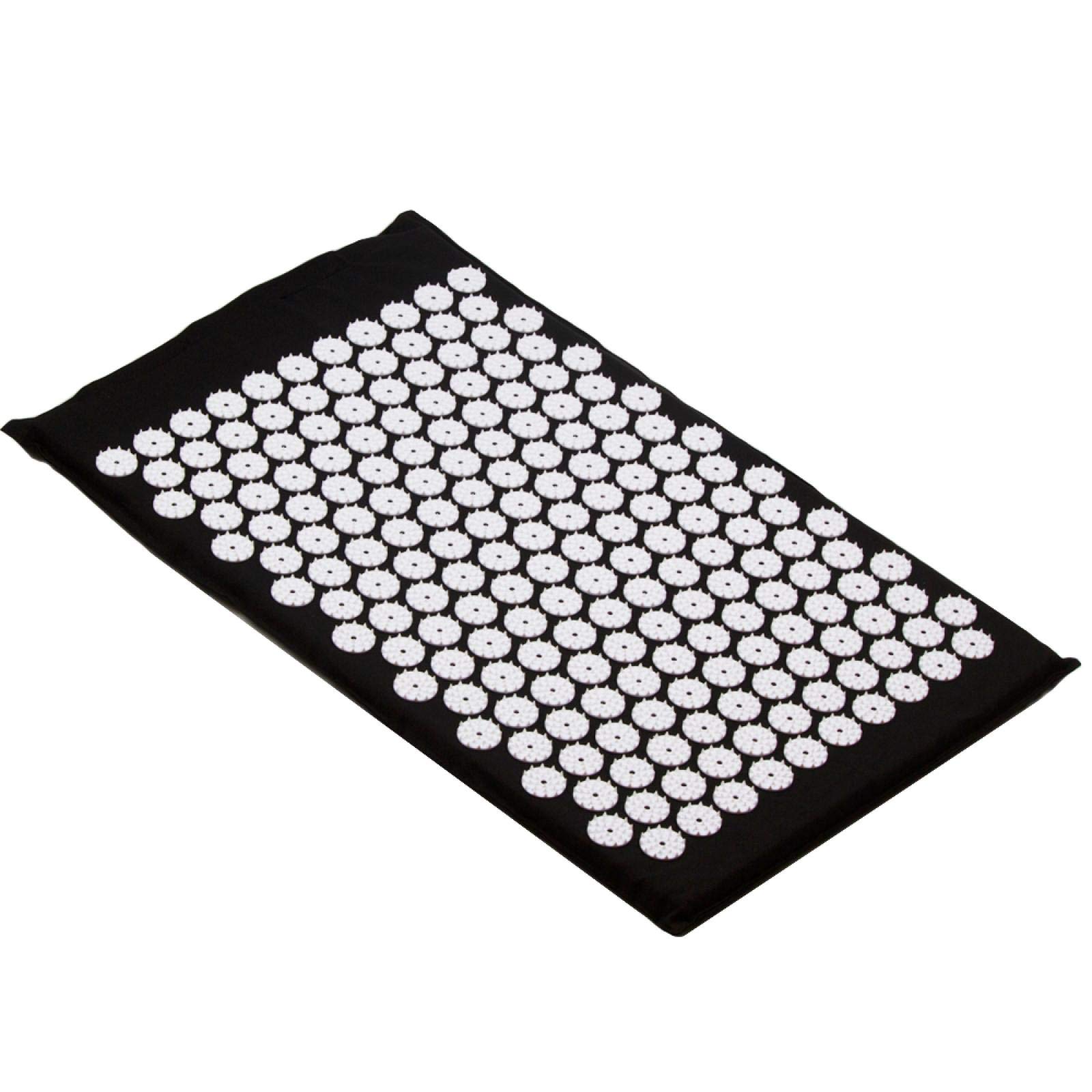 NX - Tappetino massaggiante per agopressione, per schiena, corpo, piedi, per alleviare il dolore da stress, Shakti, Acupuntura, Yoga Spike Mat con cuscino M2Blackmat