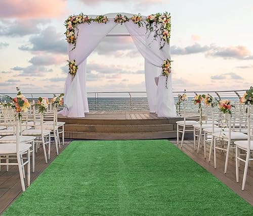 Miniatura 8 de Spectrum Serie - césped de .25 pulgadas de altura, para la casa, el hogar y al aire libre, con respaldo marino, Verde jardín