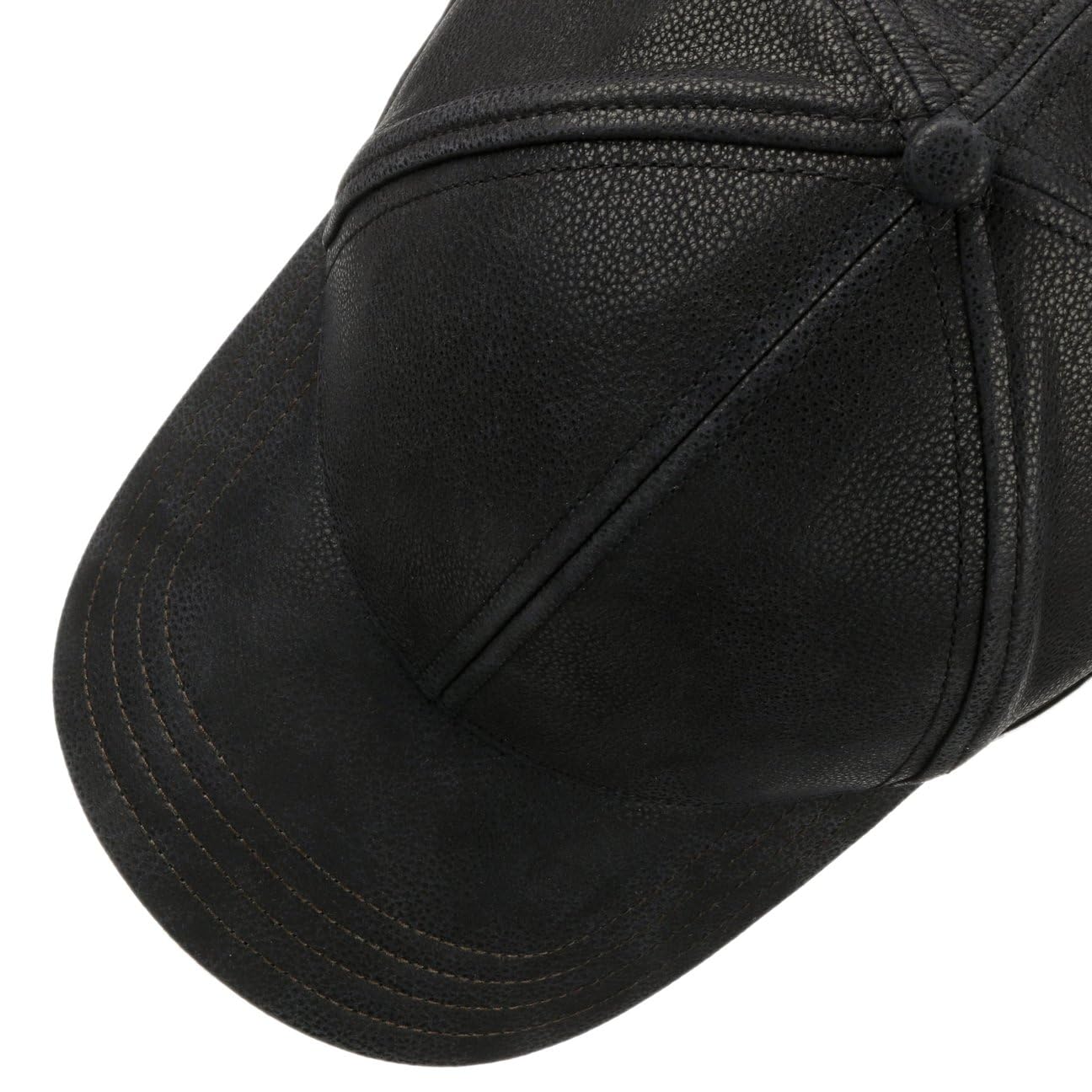 Stetson Cappellino con Paraorecchie Cowhide Donna/Uomo - Berretto in Pelle Baseball Visiera, paraorecchie, Fodera Inverno Autunno/Inverno