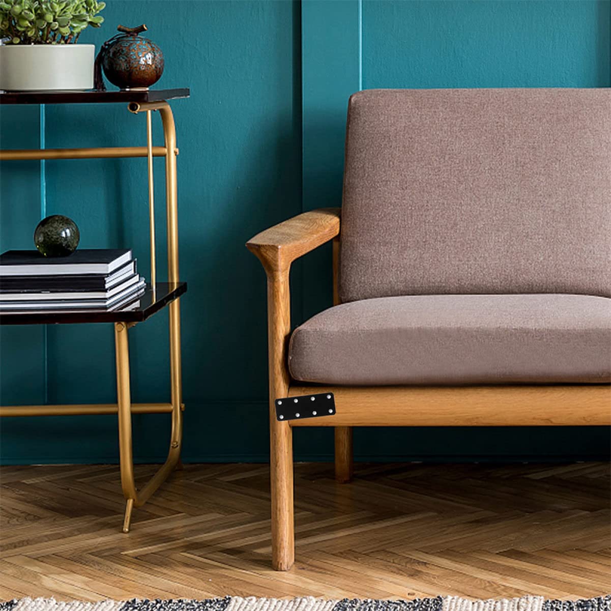 CIYODO 10pcs Flat Straight Brace Bracket Steel Fixing Plate Mending Plate Repair