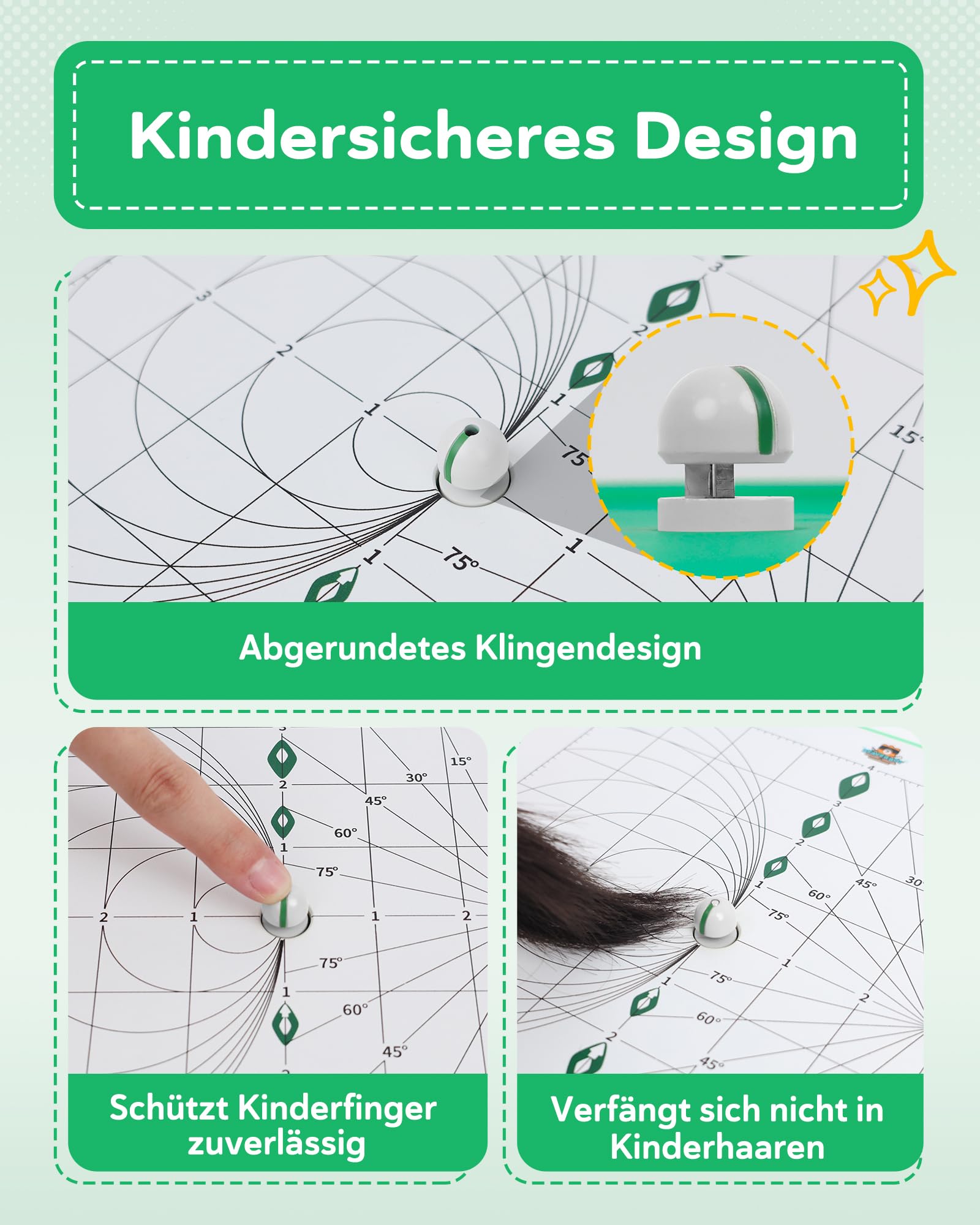Kartonschneider Kinder Spielzeug ab 3 Jahren | Sicheres DIY Karton Werkzeug & STEM Spielzeug | Karton & Pappe upcyceln für kreative 3D-Modelle – ideal Geschenkideen für Zuhause und Schule (Grün)