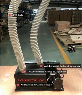 エアコン ミニ DC エアコン、450W 冷却、小さなスペース、電気自動車、車、キャビン、低振動用Micro DC Aircon DV1910E-AC 12V