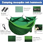 Gold Armour Camping Hammock - Portable Hammock Single Hammock Camping Accessories Gear for Outdoor Indoor Adult Kids, USA Based Brand