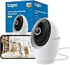 Tapo C260 4 K 8MP Indoor Surveillance Camera 360 Local AI Detection Physical Privacy Mode 18x Digital Zoom Motion Tracking Two-Way Audio MicroSD Card Up to 512 GB