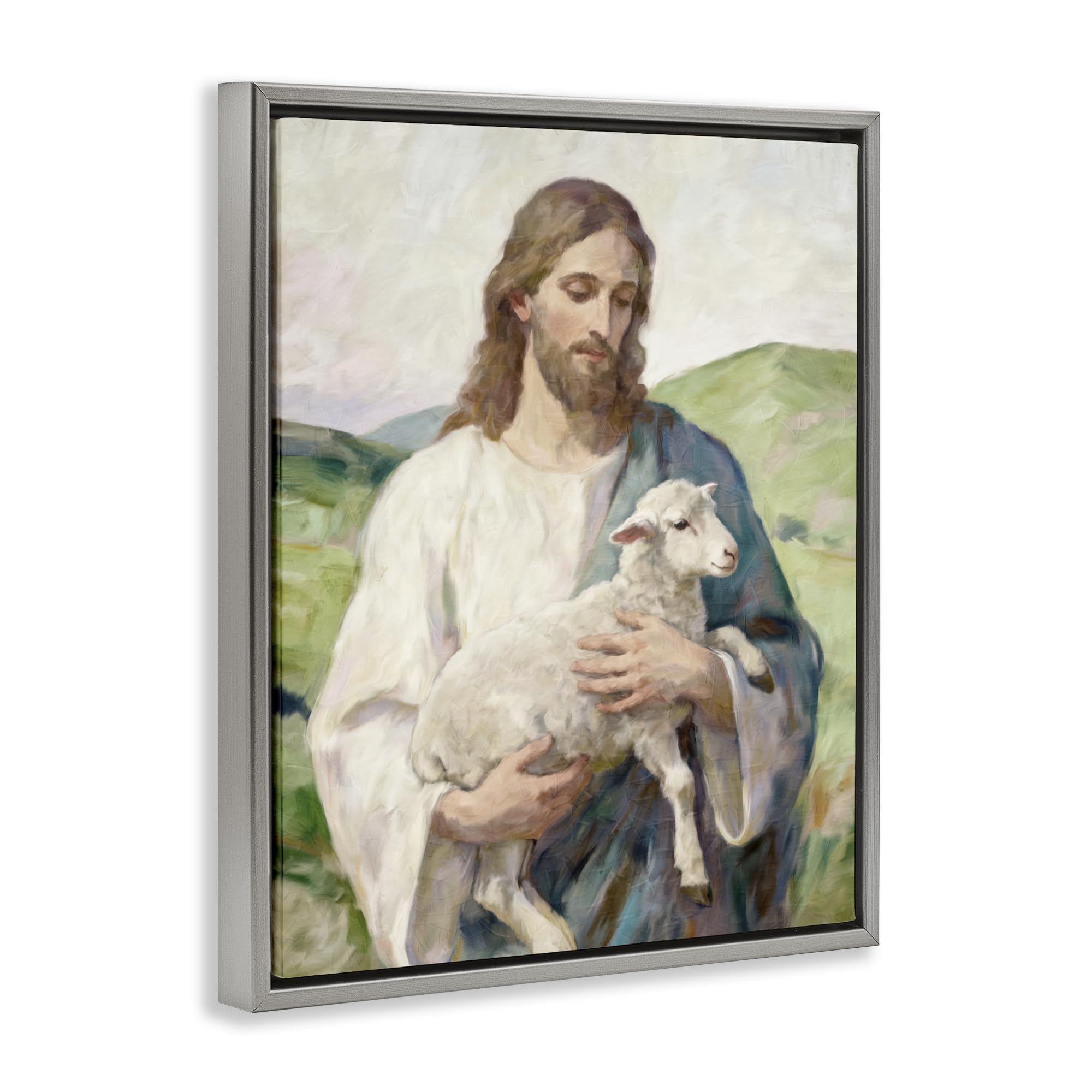 Little Lamb - Figura spirituale, 40,6 x 50,8 cm, tela con cornice