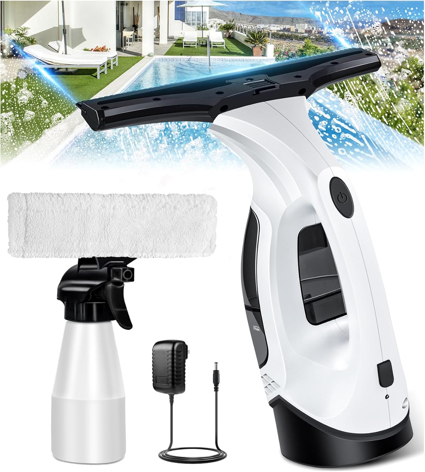 Amazon.com: Sinbyuer Rechargeable Window Vacuum Squeegee Cordless ...