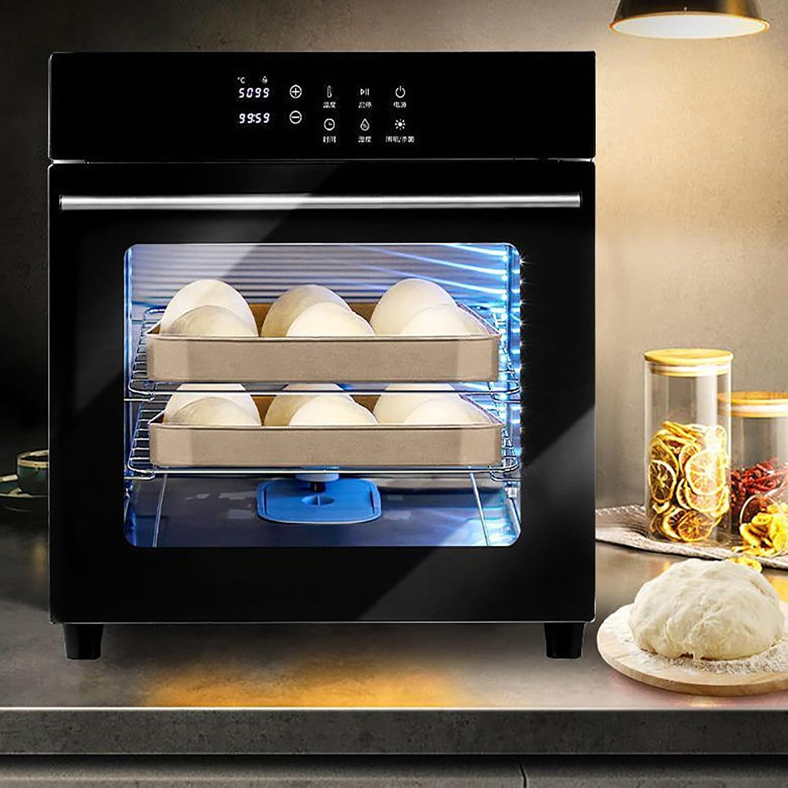 Maszyna do pieczenia ciasta chlebowego, 110-220 V, pojemność 38 l, 160 W z automatyczną regulacją wilgotności i temperatury