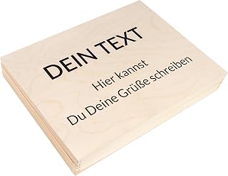 Creative Deco Personalisierte Geschenke Wunschtext Holzkiste | Dein Text | Eigener Beliebiger | Individuelles Geschenk | 34 x 25,3 x 5,3 cm | Geschenkkiste Geschenkbox | Für Frauen, Männer und Paar